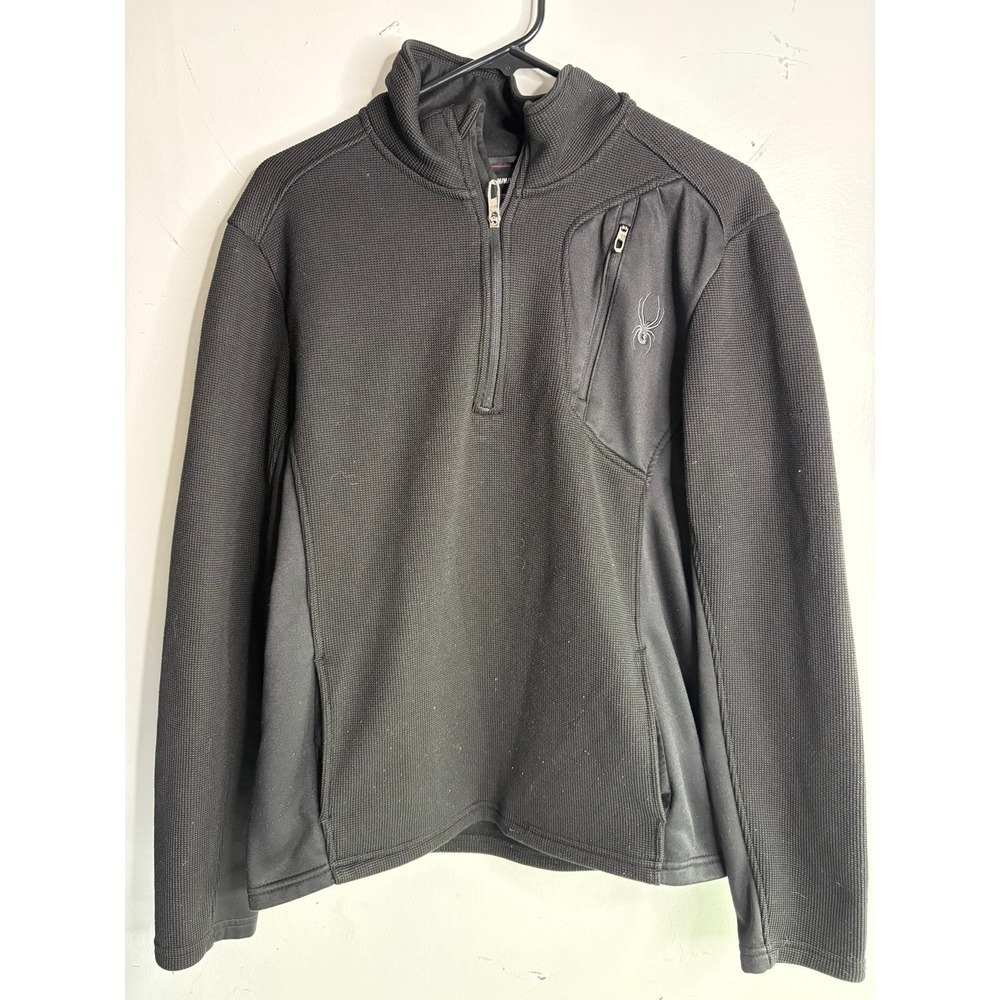 Spyder Men's Outbound Half Zip Mid-Weight Mock Neck Sweater size medium